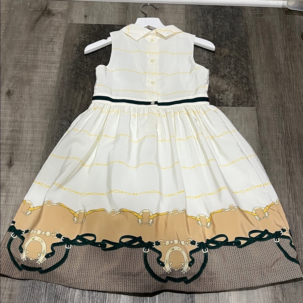 Janie and Jack Bridle Scarf Border Dress from Countryside Ride 2016 size 8 - Picture 7 of 12